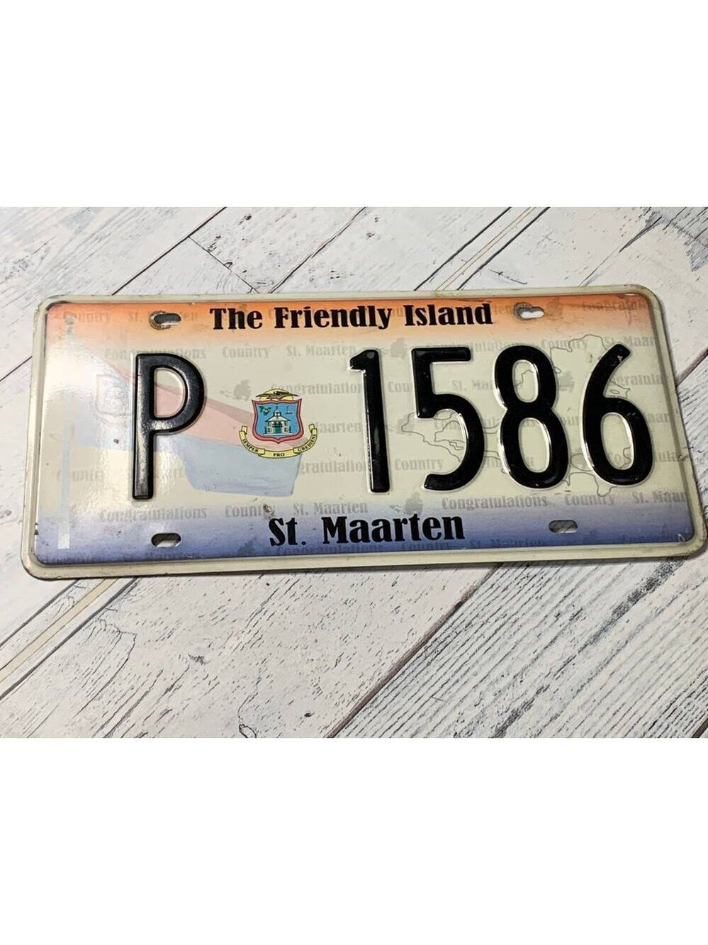 St. Maarten The Friendly Island License Car Plate auto Island decoration